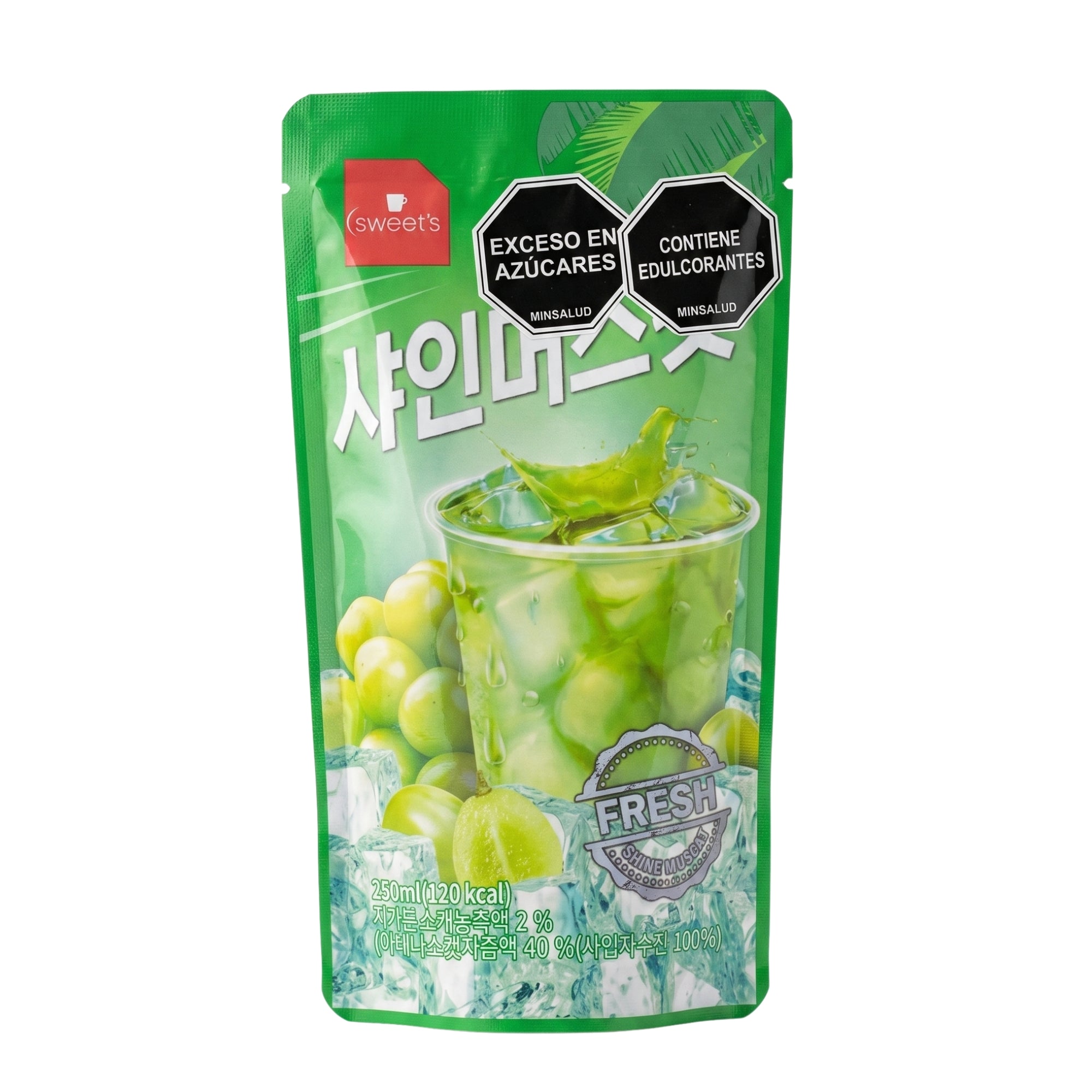 Bebida coreana uva verde