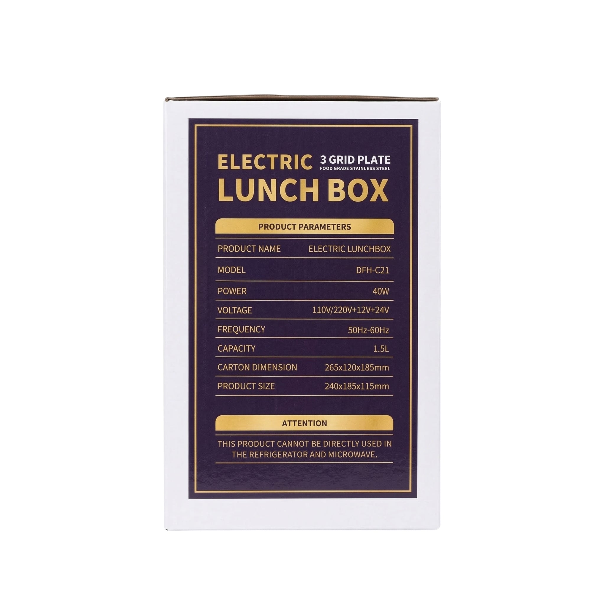 Lonchera Eléctrica Portátil para calentar comida