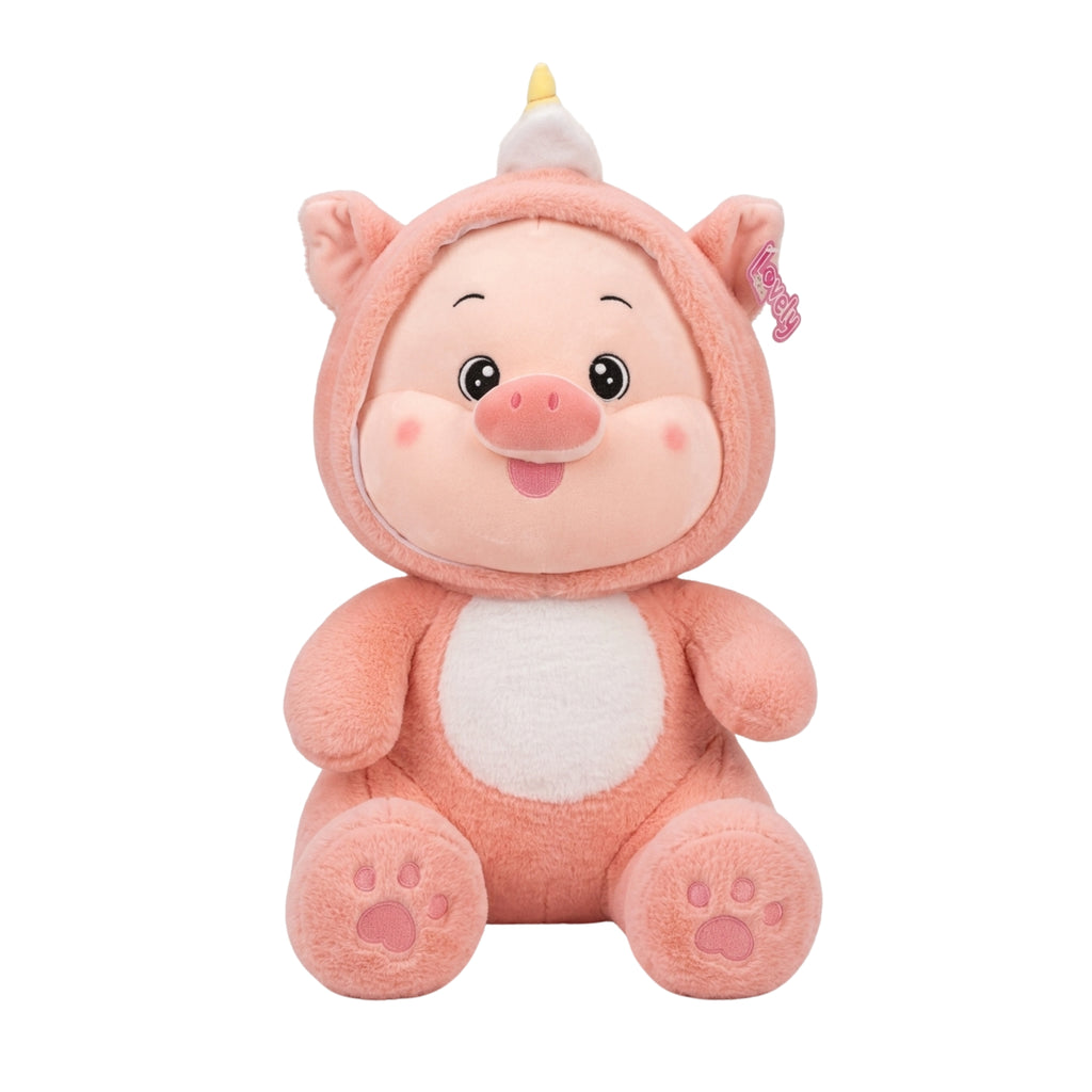 Peluche Cerdo Disfraz Unicornio 45cm