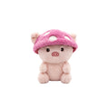 Peluche Cerdito Sombrero Hongo 20cm