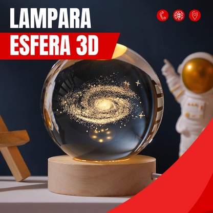 LAMPARA ESFERA FLOTANTE 3D